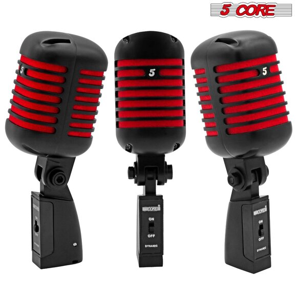 5Core Vintage Microphone Classic Dynamic Professional XLR Studio Retro Style Mic - Picture 2 of 10